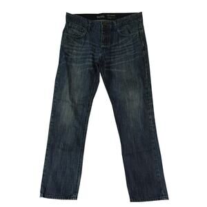 Decree jeans Men's 36 x 30 slim tapered straight low rise blue denim pants